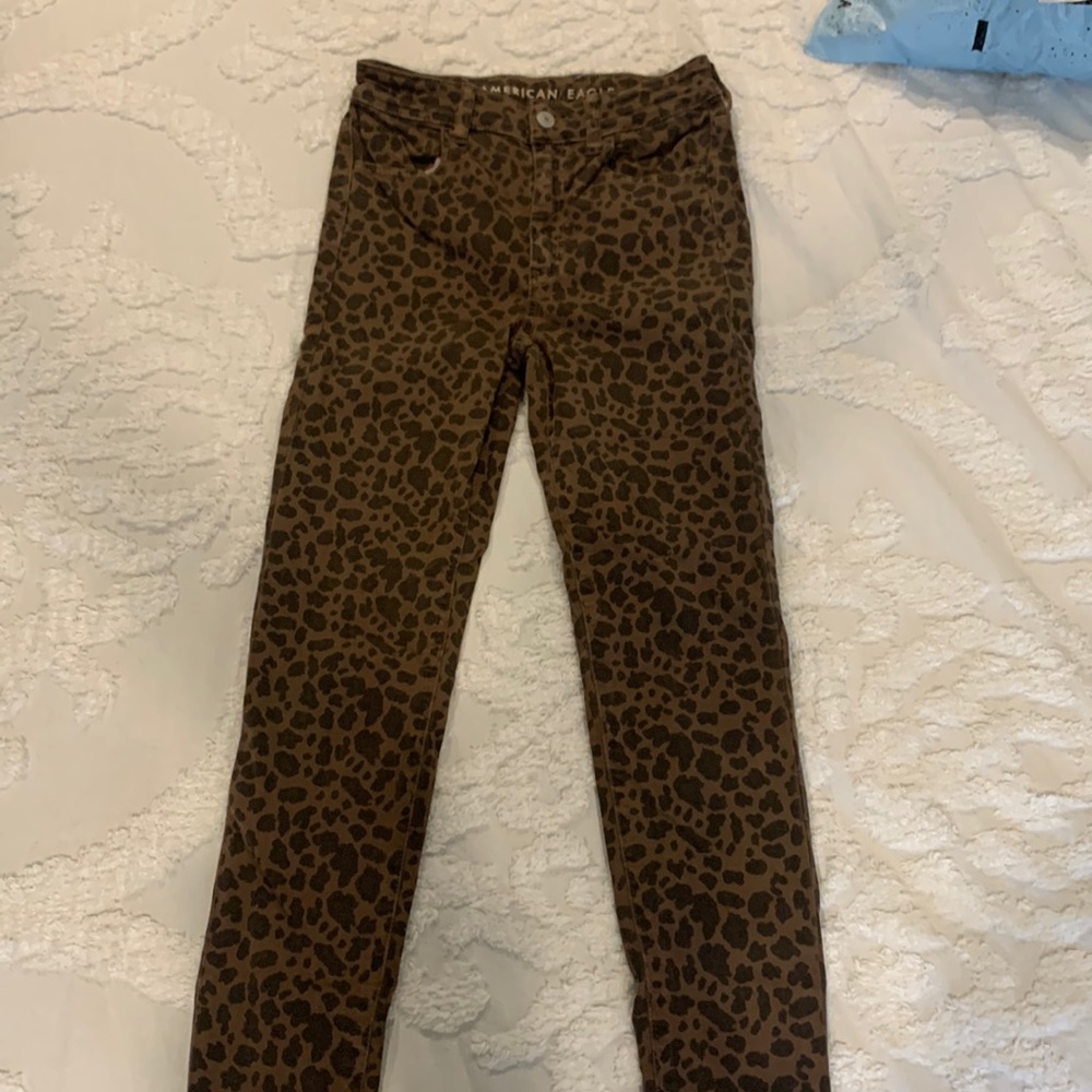 American Eagle Leopard pants